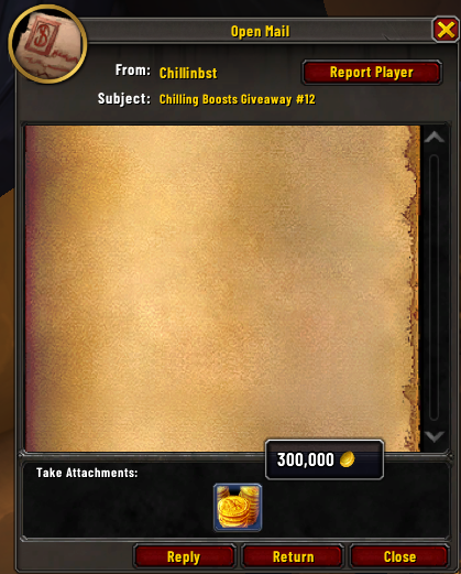 Gold payout proof: Weekly giveaway — "Thank you so much @Atamos! ❤️"